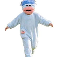 (light color, 3 codes) Funny Big Mouth Monster Fleece Onesie Pajama, Full Body Jumpsuit Indoor Outdoor Loungewear