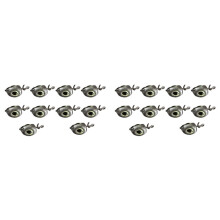 20pcs Swing Jig Weights Soft Lure Group Sinker Weights for Fishing Easy Hook Combo Aggravated Design 7g