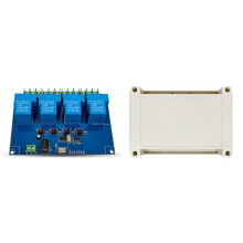 Módulo de Relé USB 4CH 12V 30A Módulo de Relé USB-C com Caixa Porta Serial USB para Computador Interruptor de Controle Inteligente