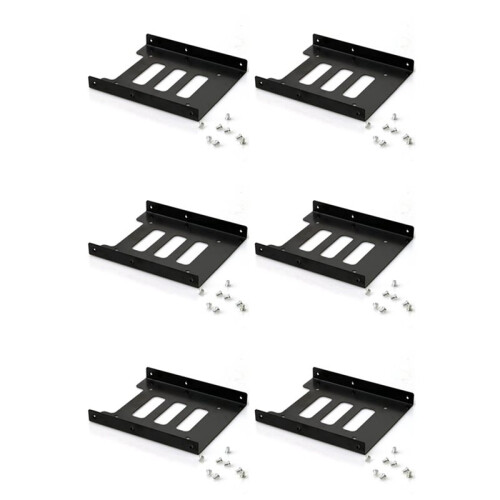 6X Hard Disk Bracket 2.5 to 3.5 Hard Disk Cage Hard Disk Bracket Multi-Function Solid State Drive SSD Bracket