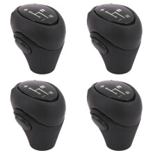 4X Gear Knob Automatic Knob Black for Fortwo 450 451 1998-2014 Roadster 452 2003-2006 Gear Case Sleeve