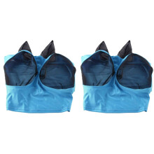 2X Masque Anti-Mouches Extensible avec Protection UV Doux sur la Peau avec Respirabilité Bleu