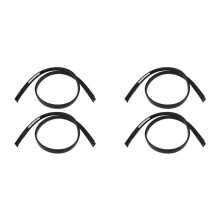 4x Left & Right Roof Drip Molding for Tundra Crew Max 2007-2021, 75552-0C060 75551-0C060