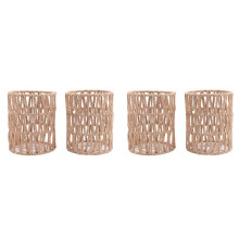 4Pack Rattan Lamp Shade,5.9 X 5 Inch Handwoven Lamp Shades Replacement for Floor Lamps, Pendant Light