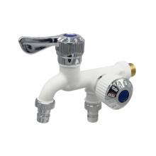 Double-Valve ABS Water Tap with Ceramic Core 1 Piece