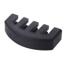 4X Rubber Mute Silencer 4/4 Violin Fiddle Slight Practice Black