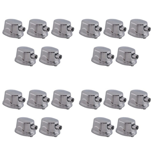 20PCS Silver Alloy Drum Kit Rectangular Claw Hook Lug Single End Drum Percussion Accessory Replacement Parts