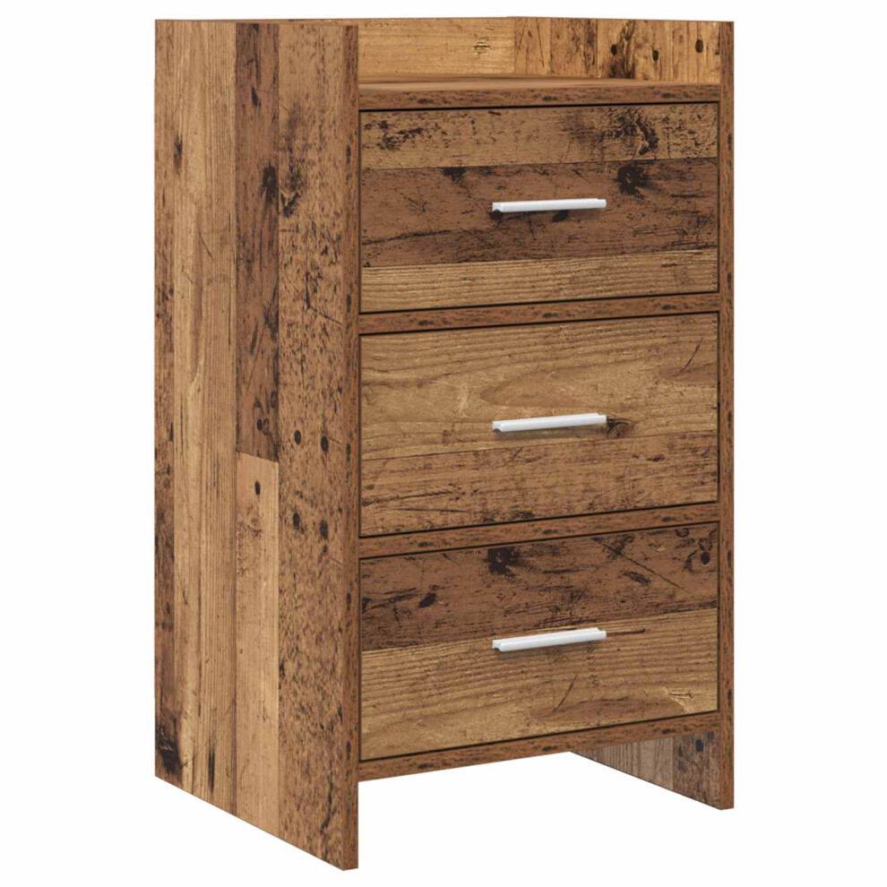 Vidaxl Bedside Tables Old Wood 40 X 36 X 70 Cm Engineered Wood