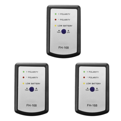 3X Black Speaker Polarity Tester PH Phase Meter/Phasemeter for Auto Car