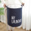 Laundry Basket Waterproof Foldable Drawstring Bag Navy Blue 3
