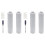 4x Replacement Roller Mops for  Qrevo Curv 2 Flow, Robot Vacuum Cleaner Accessory Kit -Mopping Roller 2
