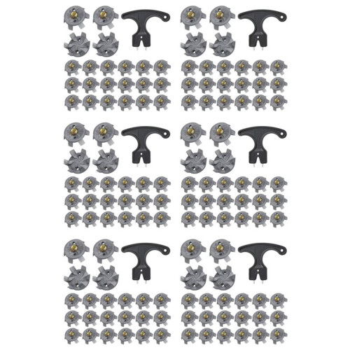 Spikes Set Includes 180 Pcs  Cleats Replacement  Cleats Spanner Metal Thread Screw 6 mm Dia  Spike Too