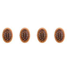 4X Körper Anti-Cellulite-Bürste Beruhigende Ätherische Öle Aus Holz Spa-Air-Kissen Meridian-Massagebürste Wadenknetinstrumente