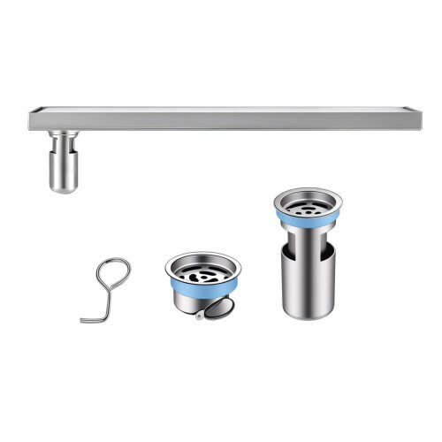 Linear Shower Drain 304 Stainless Steel 47 Inch Brushed 2