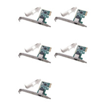 5X 1000Mbps Gigabit Ethernet PCI Express PCI-E Network Card 10/100/1000M RJ45 LAN Adapter Converter Network Controller