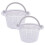 Swimming Pool Skimmer Replacement Basket with Handle, 2 Pack - Above Ground Pool Thru-Wall Skimmer Baskets 1