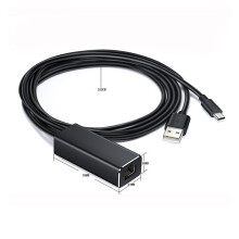 Micro-USB Ethernet Adapter 10/100Mbps for Fire TV Stick USB to RJ45 USB Network Card for Chromecast Gen 2 1 Ultra
