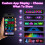 Smart LED Devil Eyes Window Display Light 2 Pack, Flexible Programmable LED Screen with App Remote Control, Custom Graphics & Text for Car Truck SUV 6