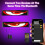 Smart LED Devil Eyes Window Display Light 2 Pack, Flexible Programmable LED Screen with App Remote Control, Custom Graphics & Text for Car Truck SUV 5