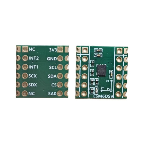 Six-Axis Sensor LSM6DSV Module Supports SPI/IIC for SmolSlime for SlimeVR - Accelerometer & Gyroscope Data Logging 2