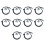 10X 25380-JG00A 25380JG00A Car Rear Trunk  TailGate Button  for  X-Trail 2007-2014 1