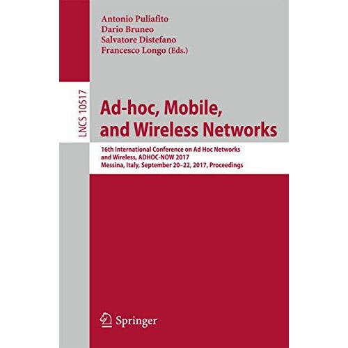 Adhoc Mobile and Wireless Networks 16th International Conference on Ad