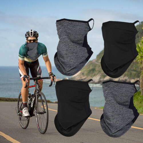 Cycling Neck Gaiter with Ear Loops 4 Pcs 1