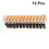 Metal Referee Whistle Emergency Cheering Silver 12 Pcs 3