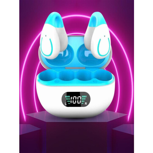 Bluetooth earphones ring clip stereo wireless 1