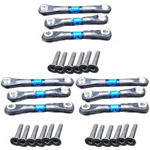 9Pcs Metal Steering Tie Rod Link Rod for TT02 TT02T 1/10 RC Car Parts Accessories,