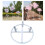 Flower Pole Display Stand Base Versatile Floor Stand 7