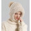Knitted winter hat scarf mask set fleece lined 5