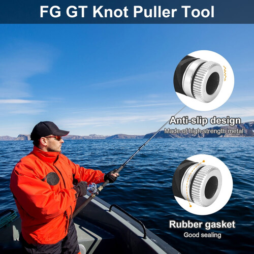 Fishing Knot Puller Tool for Saltwater Silver 2
