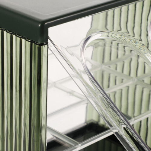FRCOLOR double-layer bread box with clear window, 1 piece 2