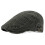 Retro Washed Cotton Flat Cap Dark Grey Unisex 2