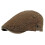 Retro Washed Cotton Flat Cap Dark Grey Unisex 8