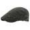 Retro Washed Cotton Flat Cap Dark Grey Unisex 7