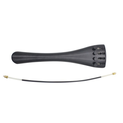 2 Set 3/4 and 4/4 Universal Cello Tailpiece with Tail Rope 2-Piece Aluminum Alloy Pull Plate Adjustable 2