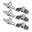 6X Drum Set Fixed Wing Nuts T Type Stand Nut Cymbal Washer Replacement Percussion Instrument Parts 2