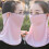 Women's floral chiffon sun protection neck gaiter 5