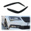 Front Bumper Lip Spoiler Kit Wind Splitter Fog Light Eyebrows Spoiler Gloss Black ABS for  2016 2017 2018 2