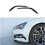 Front Bumper Lip Spoiler Kit Wind Splitter Fog Light Eyebrows Spoiler Gloss Black ABS for  2016 2017 2018 3