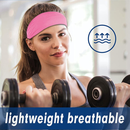 Non-slip Sport Headbands Unisex Elastic Soft Fabric 1 Pack 2