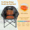 Heated Camping Chair with Headrest 500 lbs 8