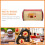 Roll Top Bread Bin Red 34x23x15cm 6