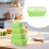 Ensemble de boîtes de conservation en silicone 800 ml sans BPA 7