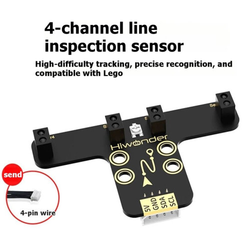 4-Channel Tracking Module  Patrol Sensor  Car Robot Infrared Tracking Black and White  Recognition 1