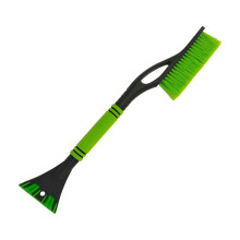 Green Winter Car Snow Brush and Ice Scraper 3-in-1 with