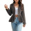 Women's Floral Jacquard Peplum Suit Jacket Double Closure 1