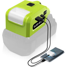 LED Work Light Adapter for Ryobi 40V Battery 5W